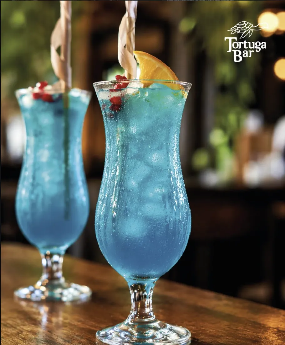 Blue cocktail